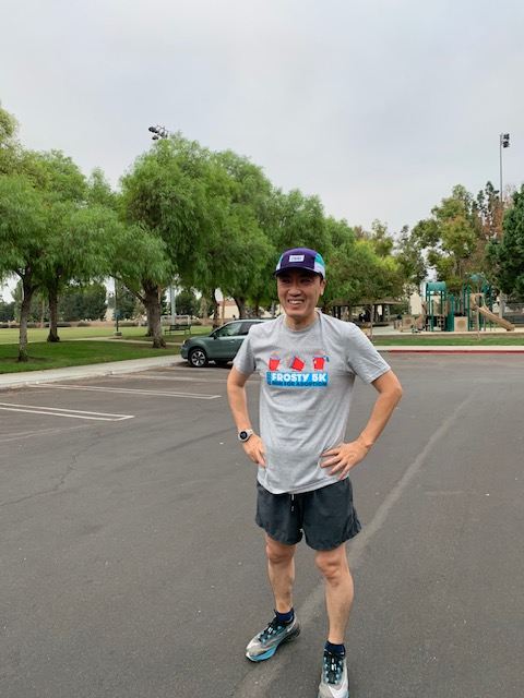 Peter before a training run